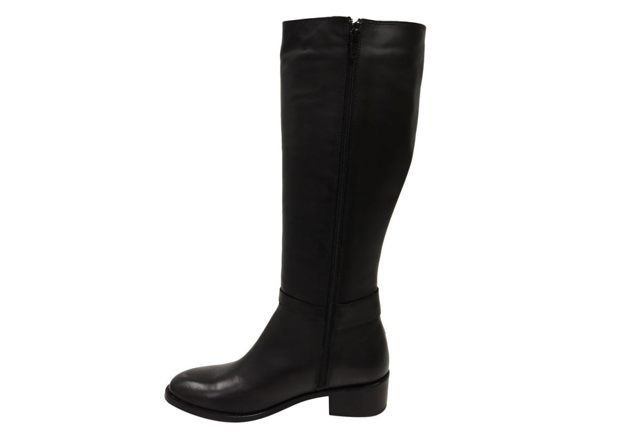 Orizonte Elita Womens European Comfortable Leather Knee High Boots