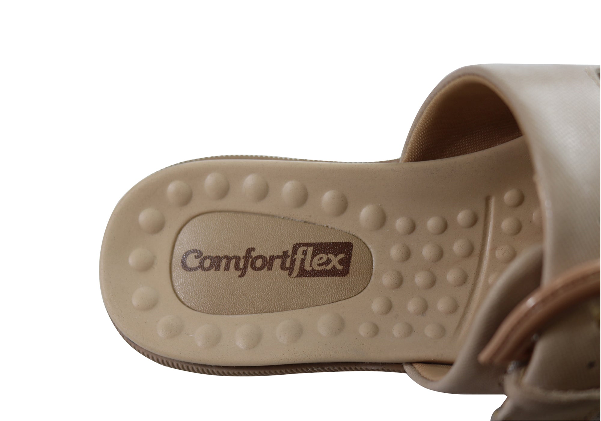 Comfortflex Womens Leather Slides Sandals Made In Brazil