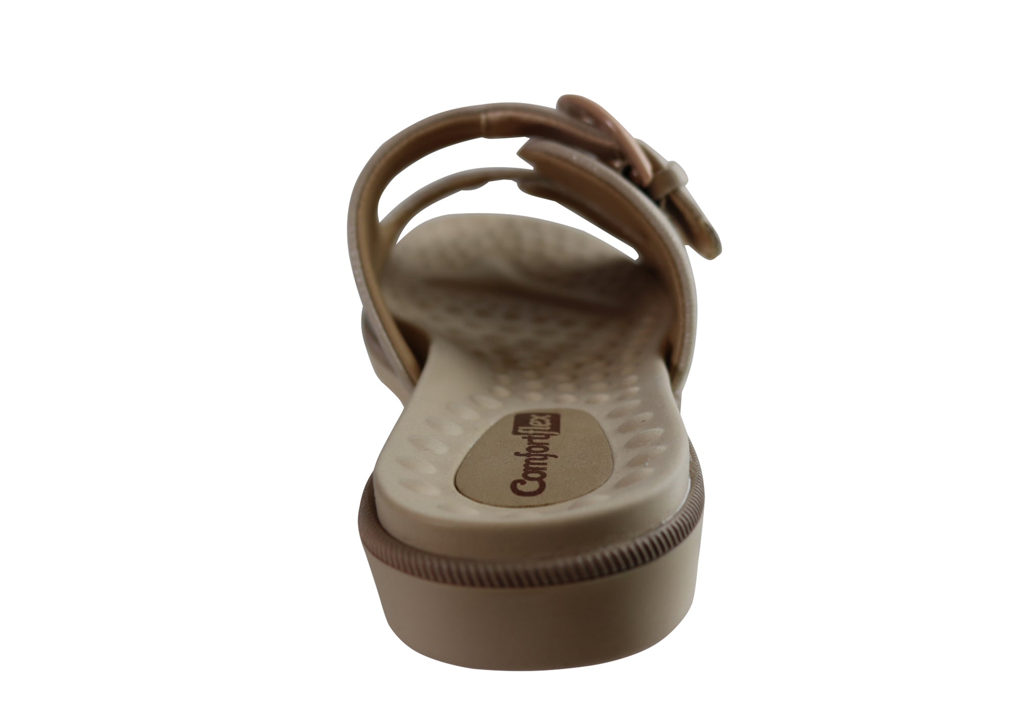 Comfortflex Womens Leather Slides Sandals Made In Brazil