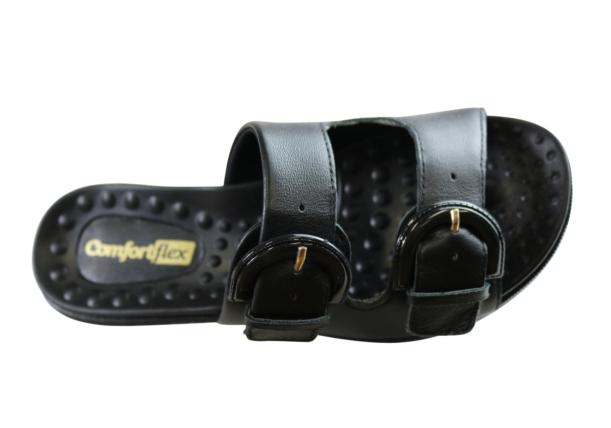 Comfortflex Womens Leather Slides Sandals Made In Brazil