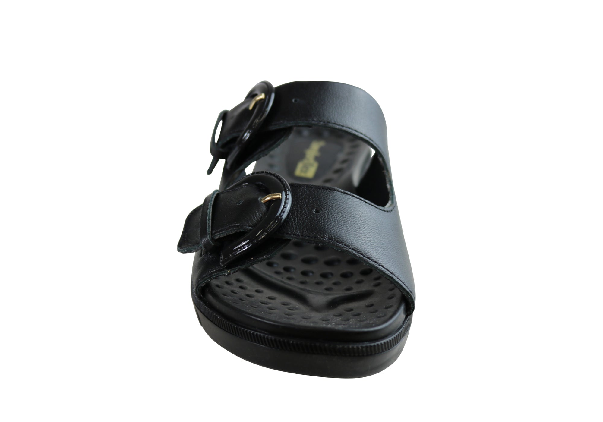 Comfortflex Womens Leather Slides Sandals Made In Brazil
