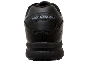 Skechers Mens Work Relaxed Fit Nampa Lace Up Slip Resistant Shoes