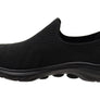 Skechers Womens GOwalk 7 Amina Comfortable Black Slip On Shoes