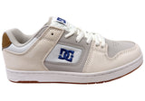 DC Shoes Mens Manteca 4 Comfortable Leather Shoes Tan Blue Gum