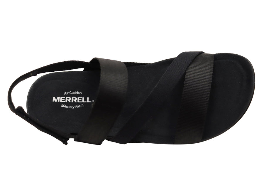 Merrell Womens Comfortable District 3 Strap Web Sandals