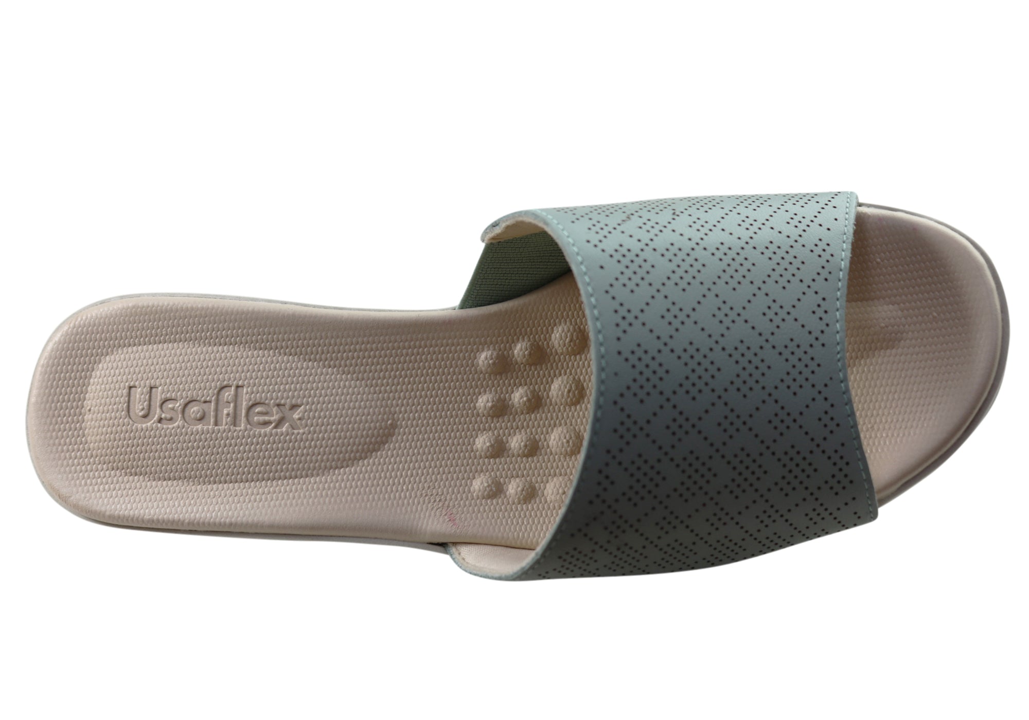Usaflex Sunrise Womens Comfort Leather Slides Made In Brazil