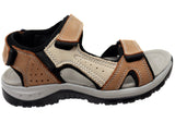 CC Resorts Ekam Womens Leather Adjustable Comfortable Sandals