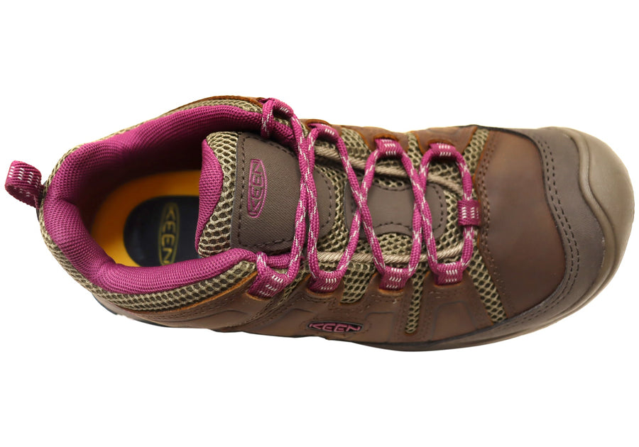 Keen Circadia Vent Womens Leather Wide Fit Hiking Shoes