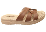 Comfortflex Agatha Womens Slide Sandals With Comfortable Footbed