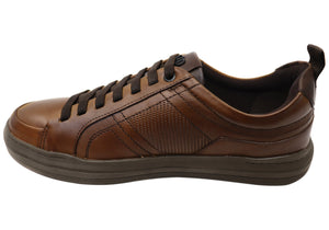 Democrata Winton Mens Comfortable Leather Casual Shoes Made In Brazil