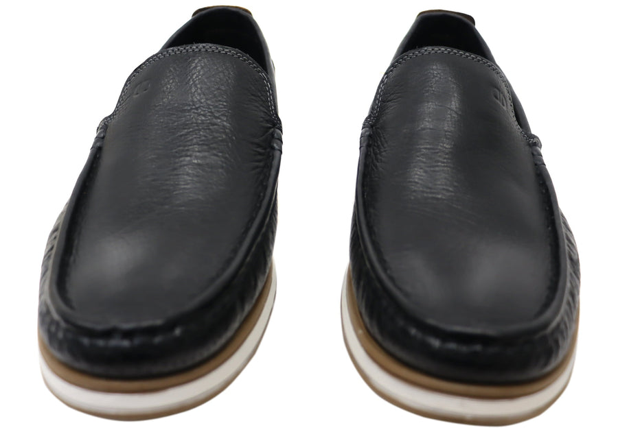 Democrata Derrick Mens Brazilian Comfortable Leather Loafers Shoes