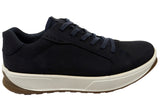 ECCO Mens Byway 2.0 Comfortable Leather Casual Lace Up Sneakers Shoes