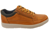 Explorer Rico Mens Comfortable Leather Lace Up Casual Shoes