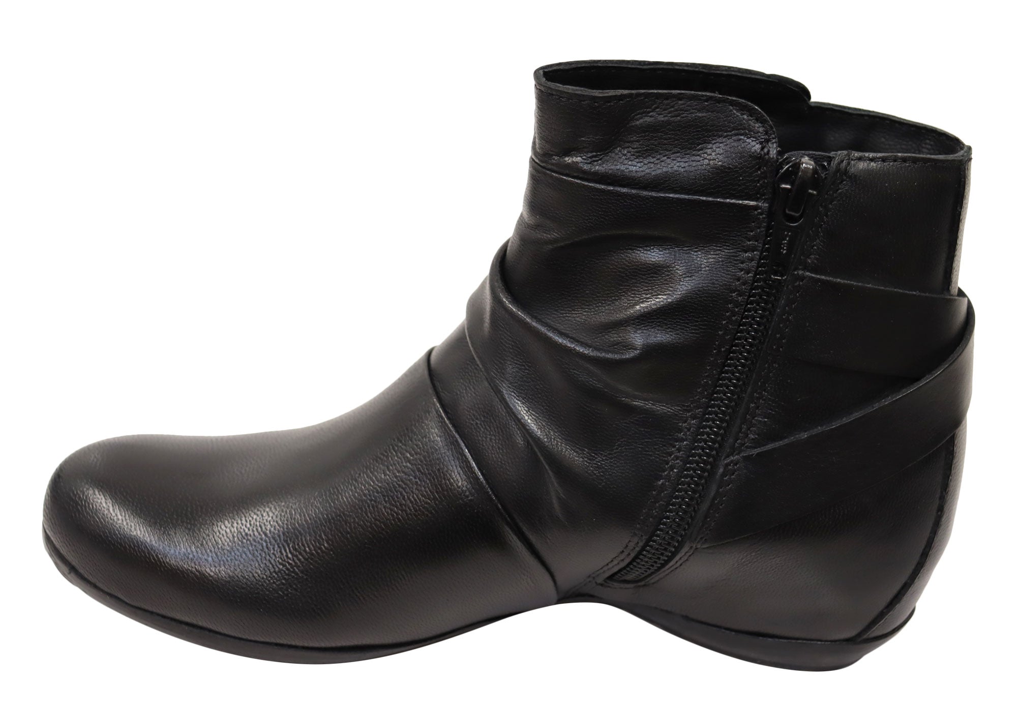 Via Paula Lush Womens Comfortable Brazilian Leather Ankle Boots