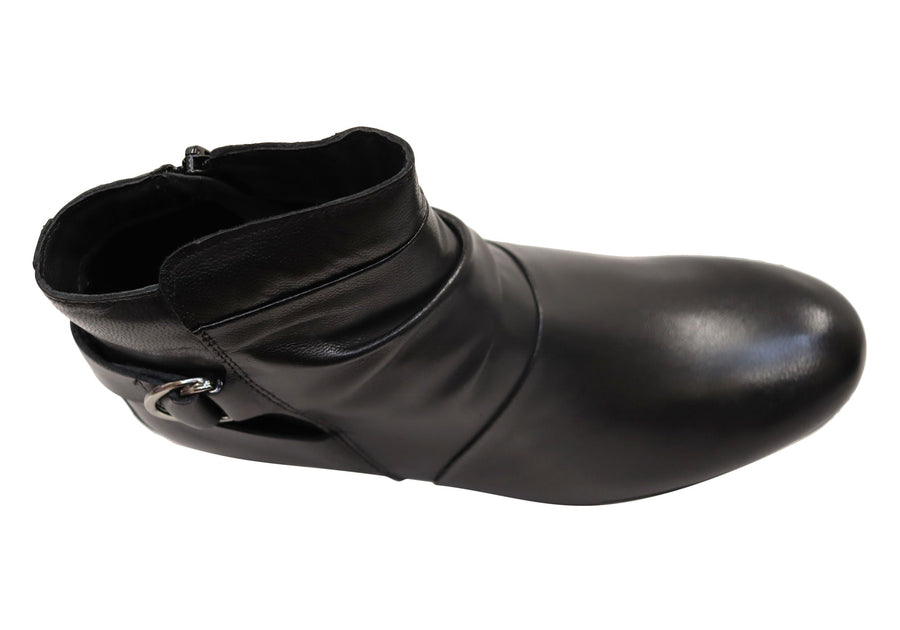 Via Paula Lush Womens Comfortable Brazilian Leather Ankle Boots