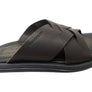 Democrata Pauly Mens Leather Comfortable Slide Sandals Made In Brazil