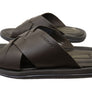 Democrata Pauly Mens Leather Comfortable Slide Sandals Made In Brazil