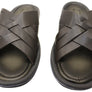 Democrata Pauly Mens Leather Comfortable Slide Sandals Made In Brazil