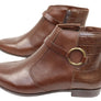 Via Paula Lin Womens Comfortable Brazilian Leather Ankle Boots