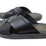 Democrata Pauly Mens Leather Comfortable Slide Sandals Made In Brazil