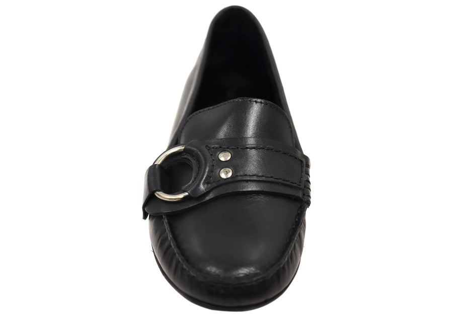 Via Paula Gena Womens Comfortable Brazilian Leather Shoes Loafers