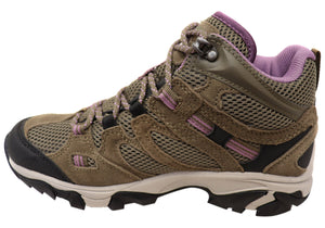 Hi Tec Womens Comfortable Ravus Vent Mid Waterproof Hiking Boots