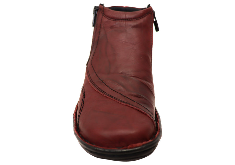 Cabello Comfort 5250-27 Womens Leather Boots Made In Turkey