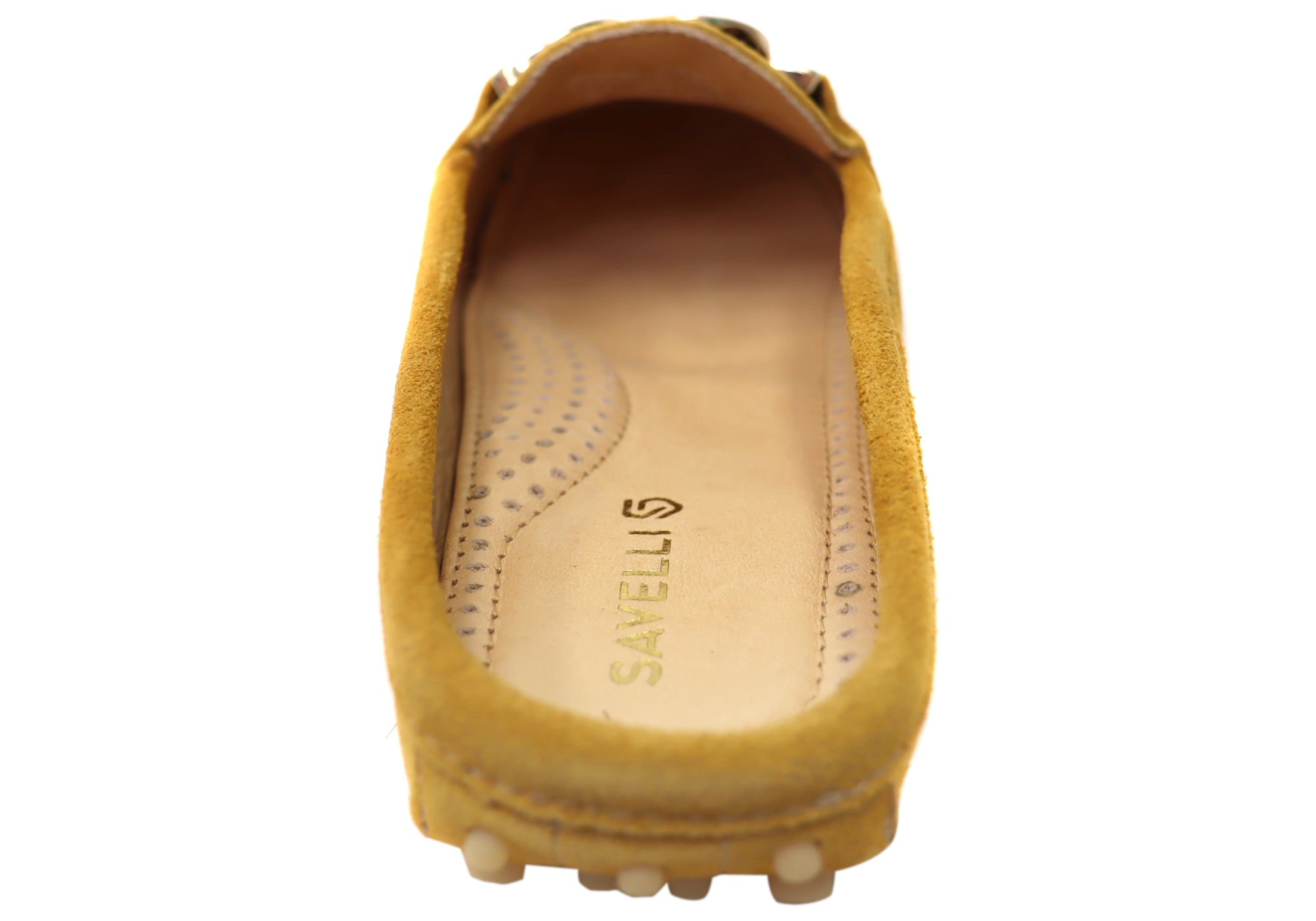 Savelli Paula Womens Brazilian Leather Closed Toe Open Back Mules