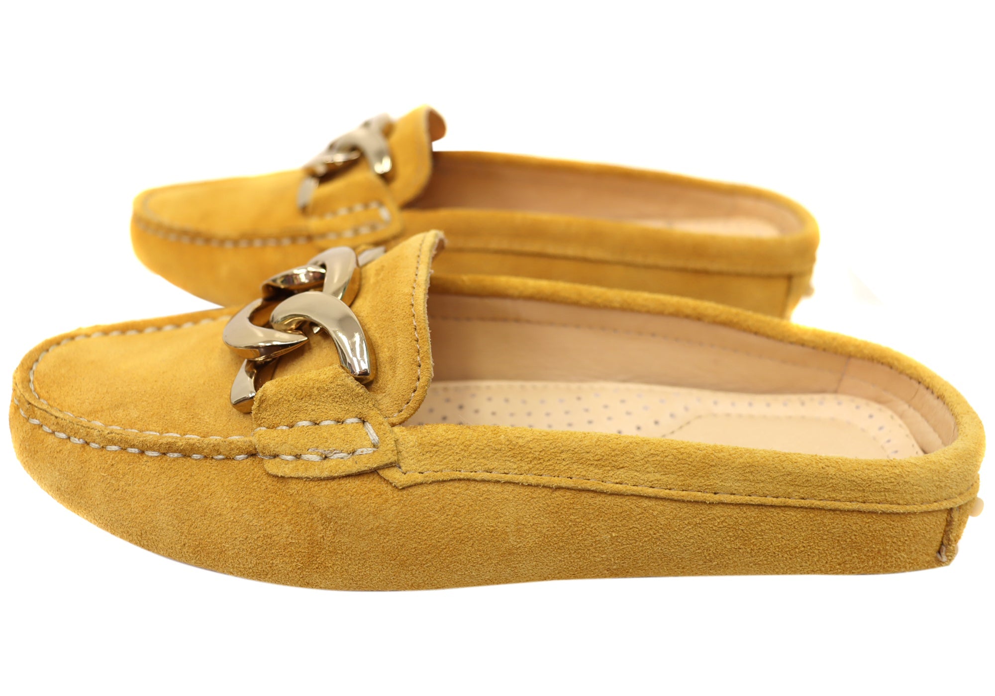 Savelli Paula Womens Brazilian Leather Closed Toe Open Back Mules
