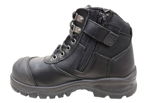 Skechers Mens Leather Work Composite Toe Work Boots