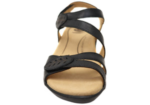 Scholl Orthaheel Tana Womens Comfortable Leather Wedge Sandals