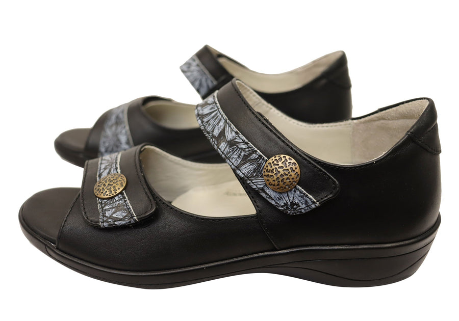 Cabello Comfort RE3403 Womens European Comfortable Leather Sandals