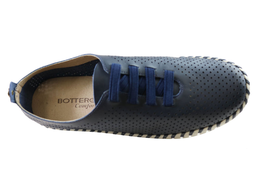 Bottero Hollie Womens Comfortable Leather Casual Shoes Made In Brazil