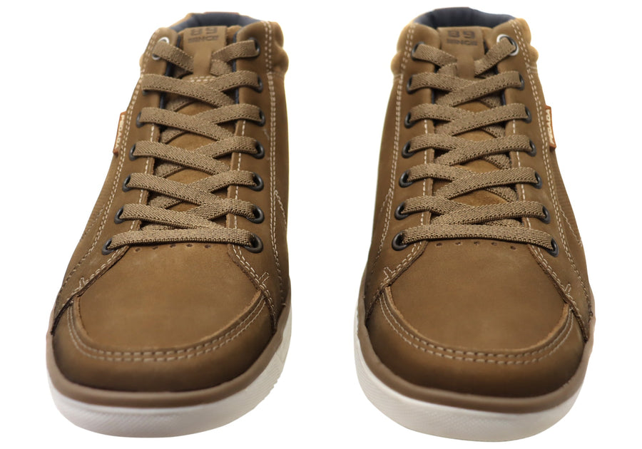 Pegada Mission Mens Comfortable Leather Boots Made In Brazil