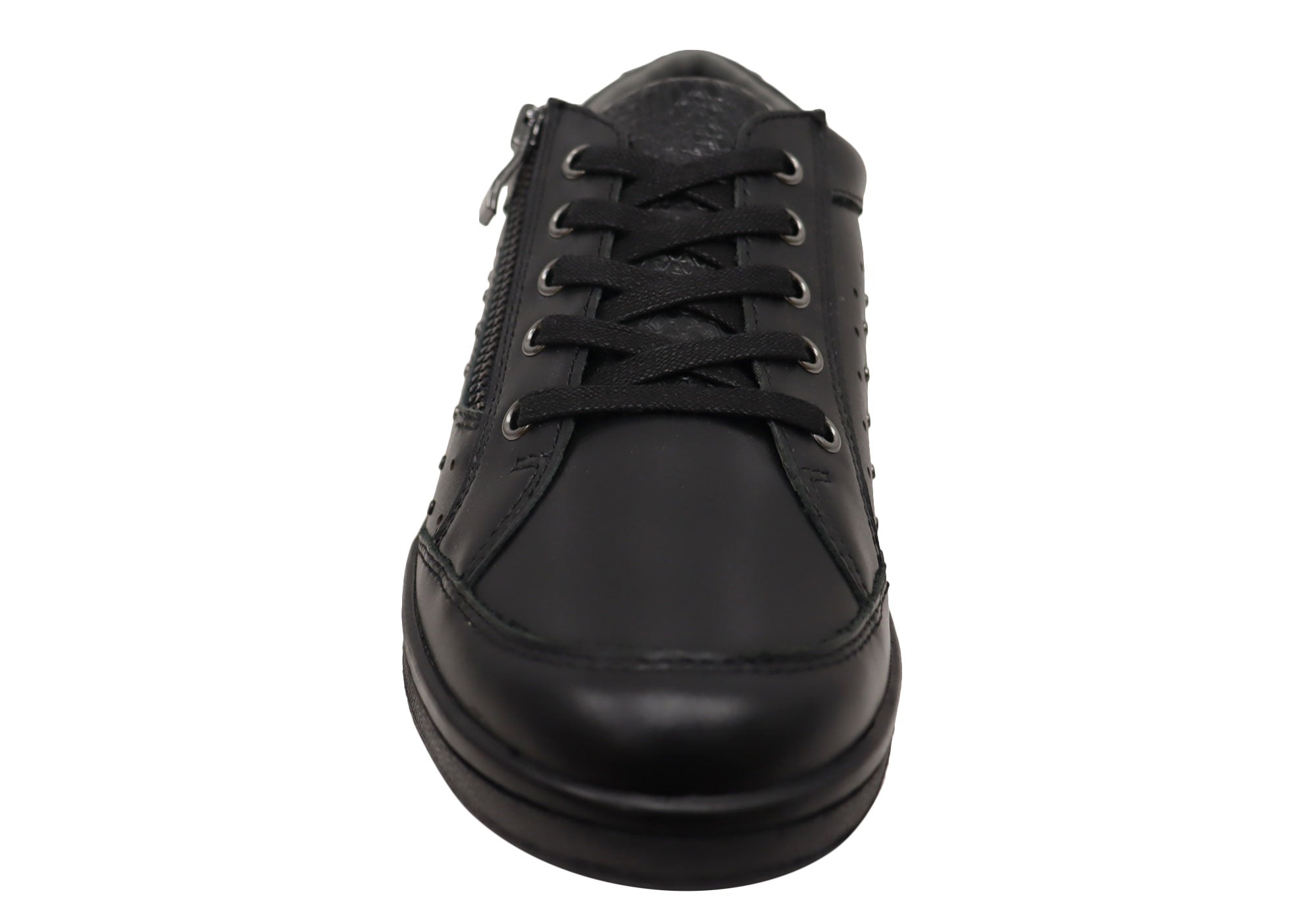 Scholl Orthaheel Razer Womens Supportive Leather Lace Up Casual Shoes