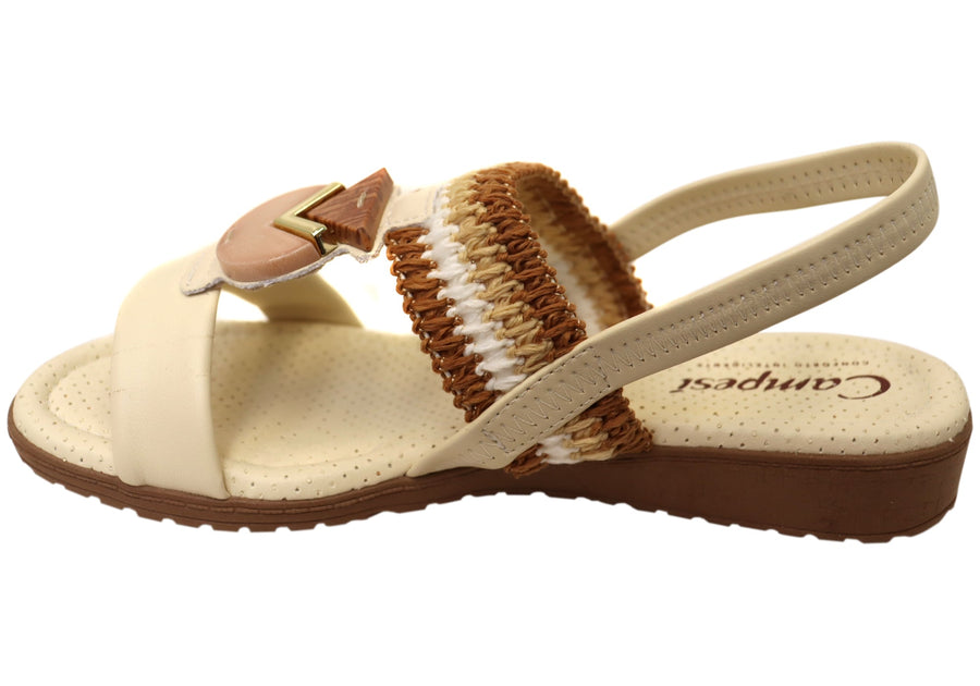 Campesi Harrisa Womens Comfortable Sandals Made In Brazil