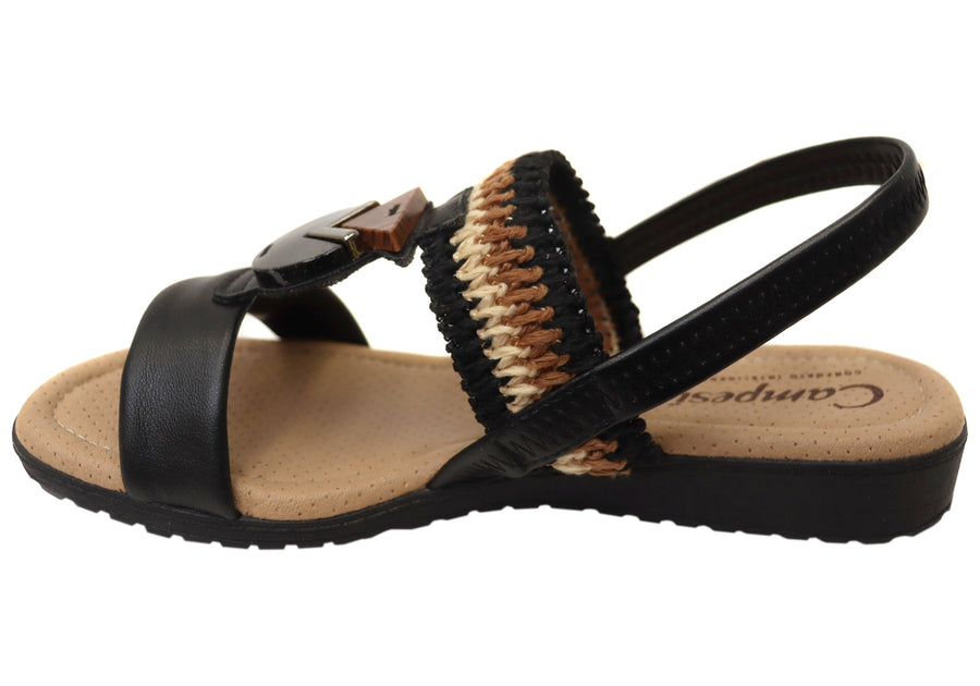 Campesi Harrisa Womens Comfortable Sandals Made In Brazil