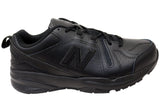 New Balance Mens 608 V5 Slip Resistant Leather 2E Wide Fit Work Shoes