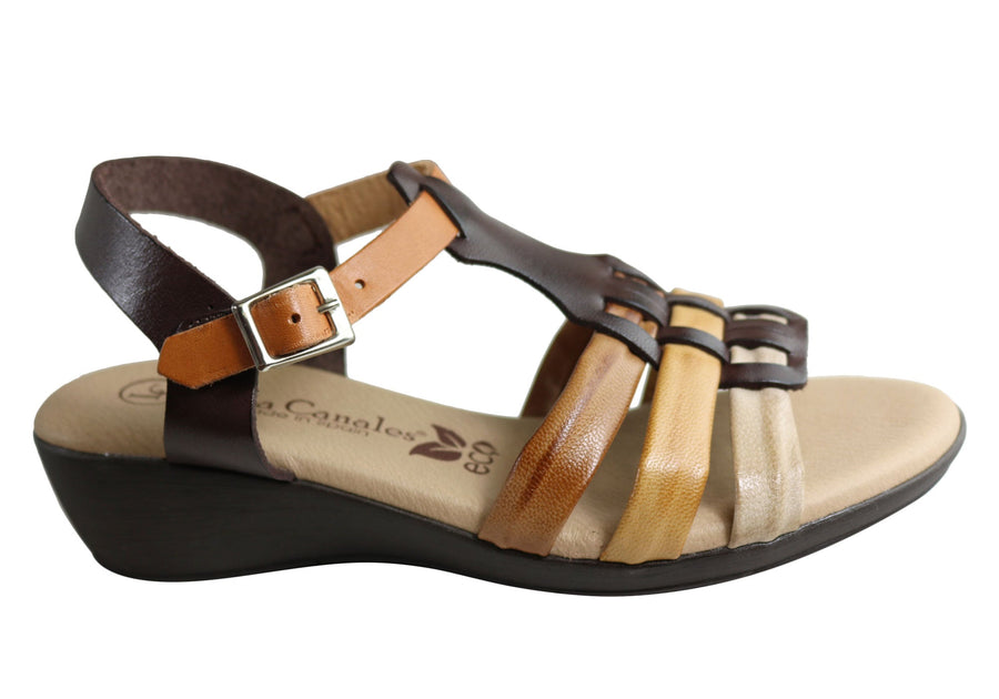 Lola Canales Yvette Womens Comfortable Leather Sandals Made In Spain