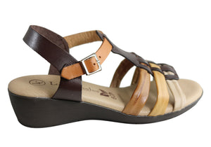 Lola Canales Yvette Womens Comfortable Leather Sandals Made In Spain