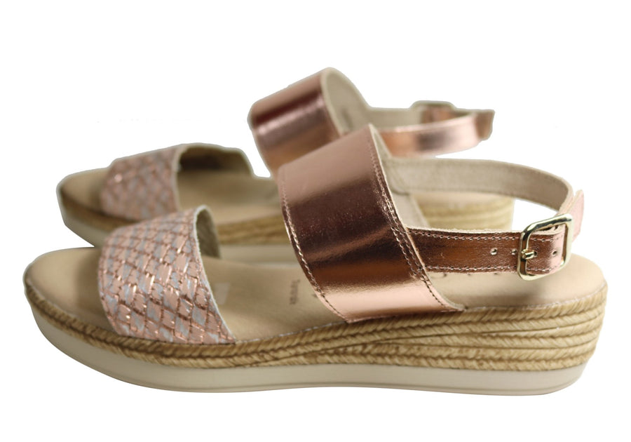 Lola Canales Celina Womens Comfortable Leather Sandals Made In Spain