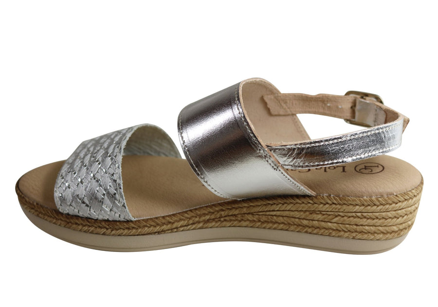 Lola Canales Celina Womens Comfortable Leather Sandals Made In Spain