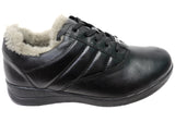 Caprice Moment Womens Extra Wide Comfort Leather Lace Up Shoes