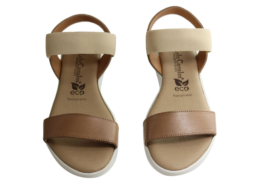 Lola Canales Meadow Womens Comfortable Leather Sandals Made In Spain