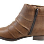 Andacco Avenue Womens Leather Comfortable Ankle Boots Made In Brazil