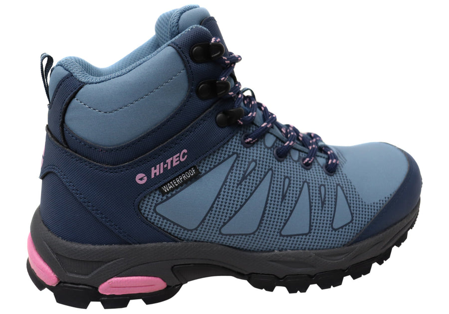 Hi Tec Womens Raven Mid Waterproof Comfortable Hiking Boots