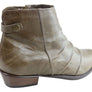 Andacco Avenue Womens Leather Comfortable Ankle Boots Made In Brazil