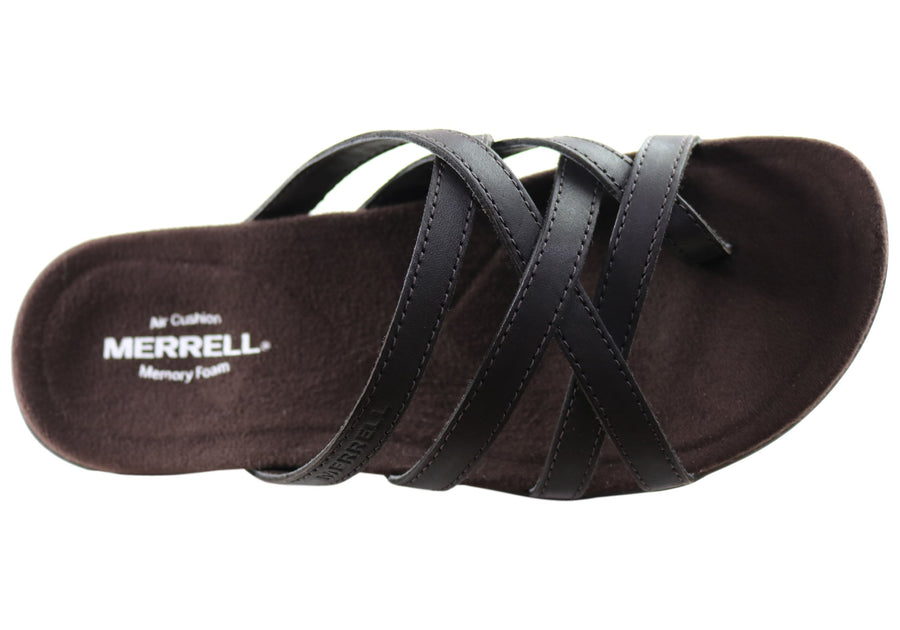 Merrell Womens Hayes Thong Leather Comfortable Sandals