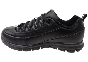 Skechers Womens Sure Track Trickel Leather Slip Resistant Work Shoes