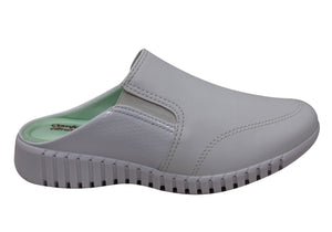 Comfortflex Tanya Womens Comfortable Closed Toe Open Back Mules